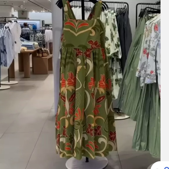 ZARA PRINTED MIDI DRESS - Picture 15 of 15